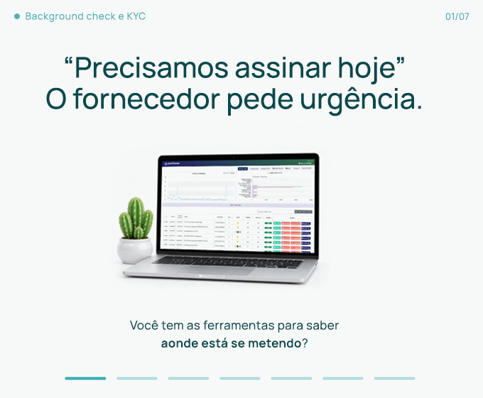 O fornecedor pede urgência, mas ninguém verificou seu histórico. Você sabe quem está entrando no seu negócio? Explore os links abaixo.